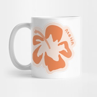 you had me at aloha hawaiian flower illustration Mug